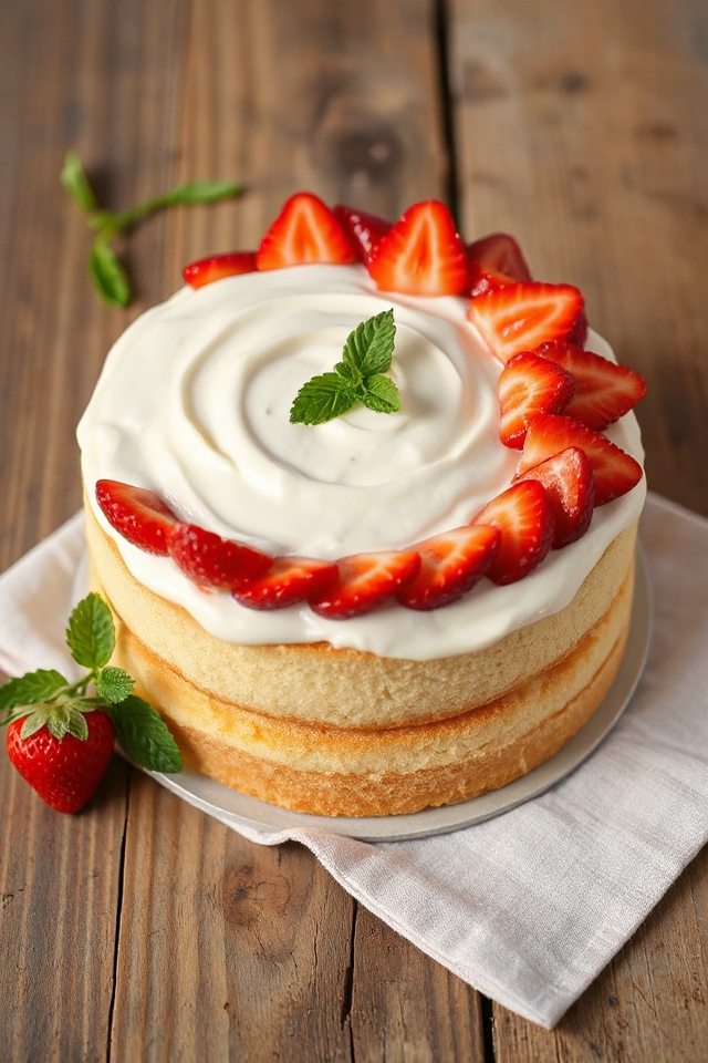 strawberry mousse cake recipe