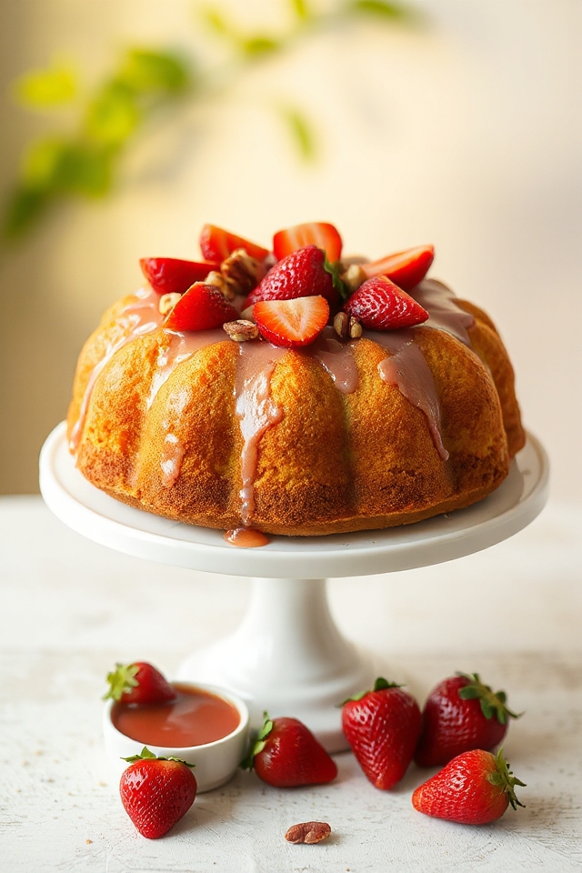 strawberry pound cake recipe