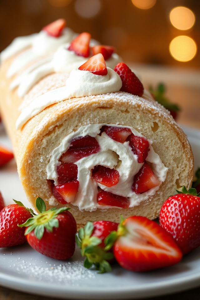 strawberry roll cake recipe