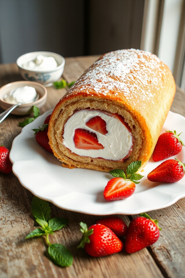 strawberry roll cake recipe