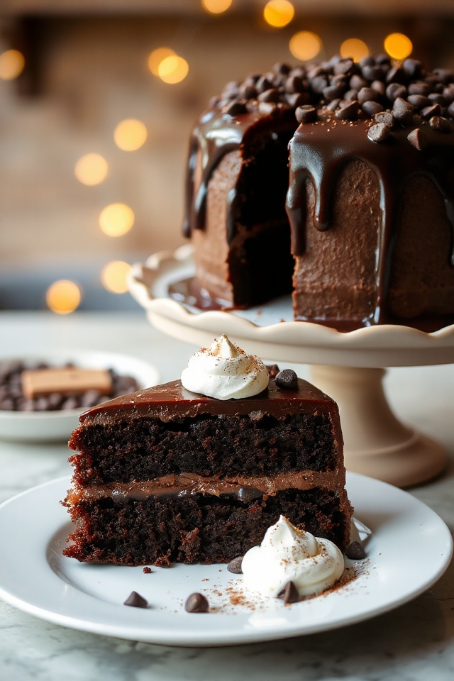 triple chocolate cake recipe