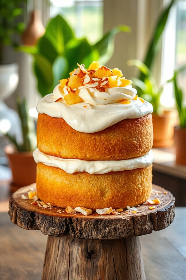 tropical pina colada cake