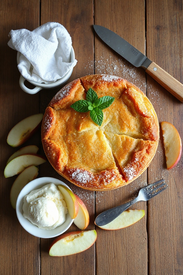 vegan dessert with apples