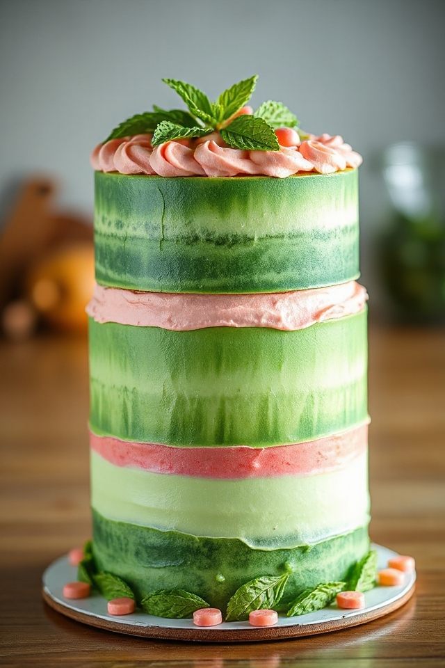 watermelon cake baking adventure