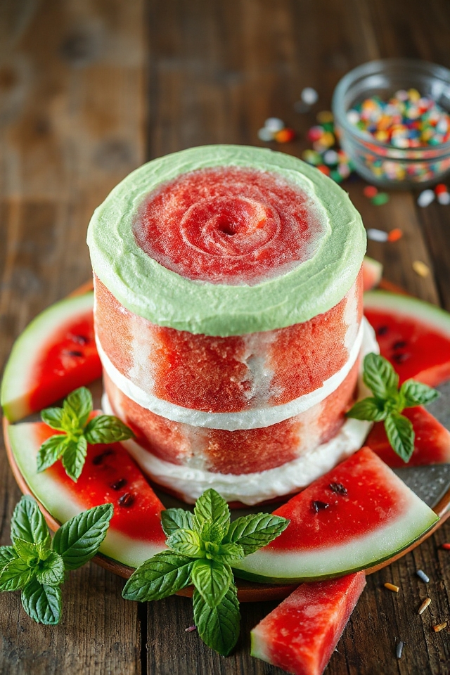watermelon cake preparation instructions