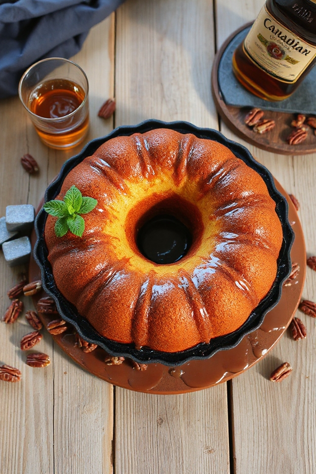whiskey cake baking instructions